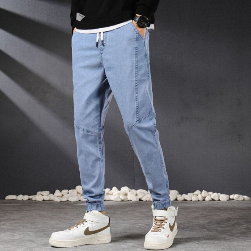 Vintage Streetwear Denim Jogger Παντελόνι