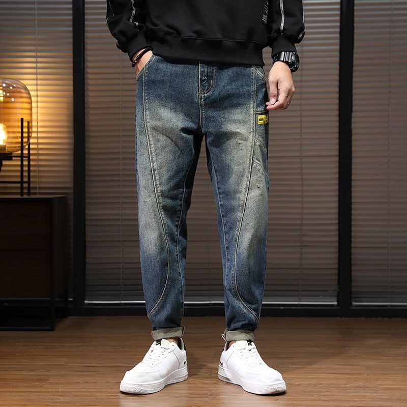 Χαλαρή Εφαρμογή Streetwear Casual Jeans