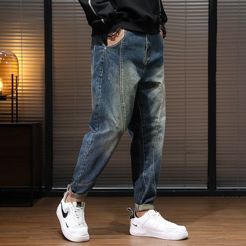 Χαλαρή Εφαρμογή Streetwear Casual Jeans