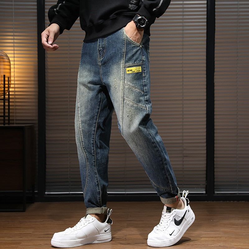 Χαλαρή Εφαρμογή Streetwear Casual Jeans