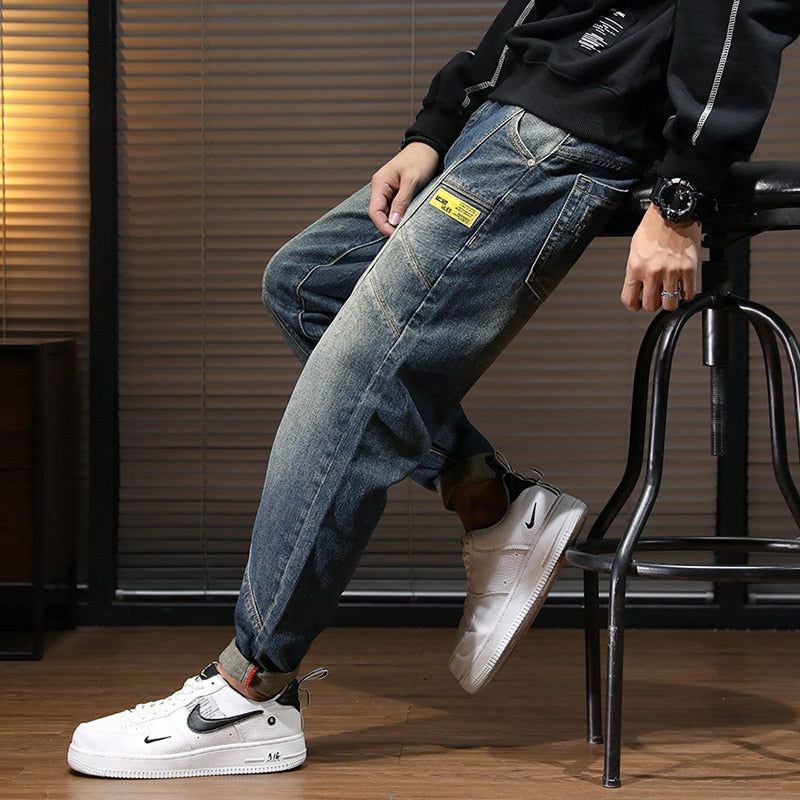 Χαλαρή Εφαρμογή Streetwear Casual Jeans