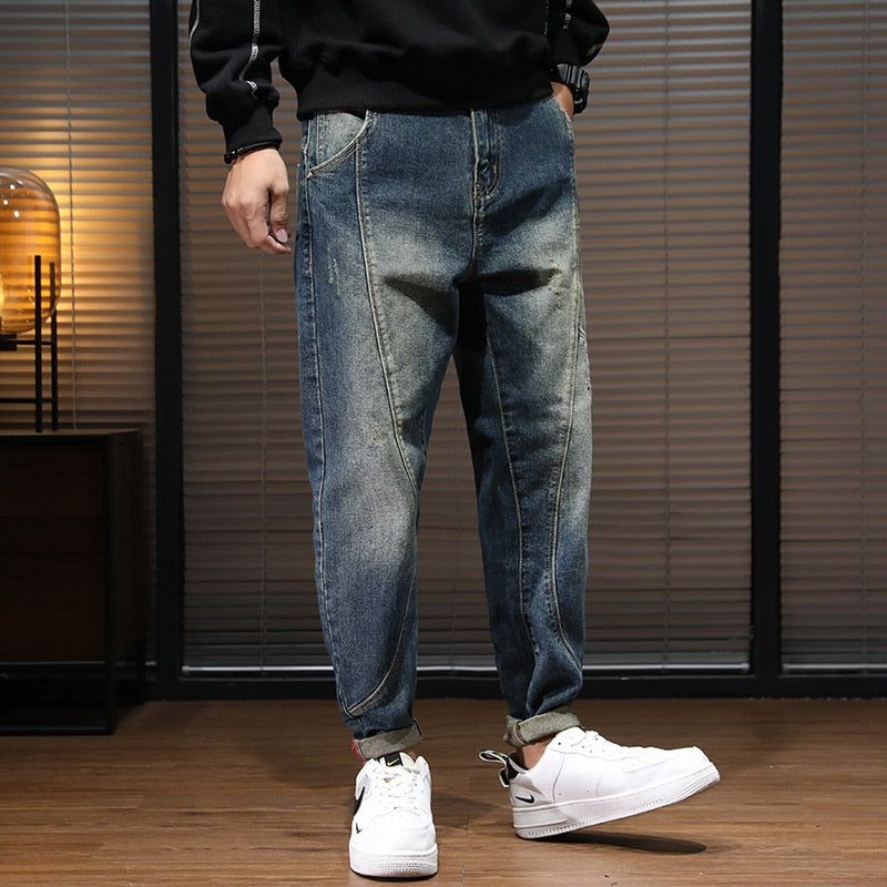 Χαλαρή Εφαρμογή Streetwear Casual Jeans