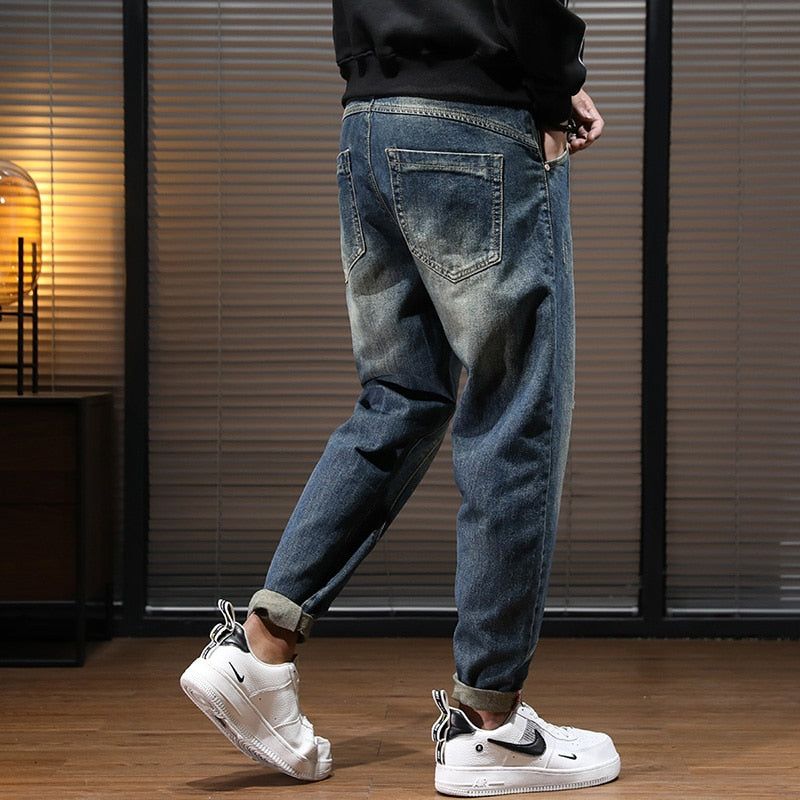 Χαλαρή Εφαρμογή Streetwear Casual Jeans