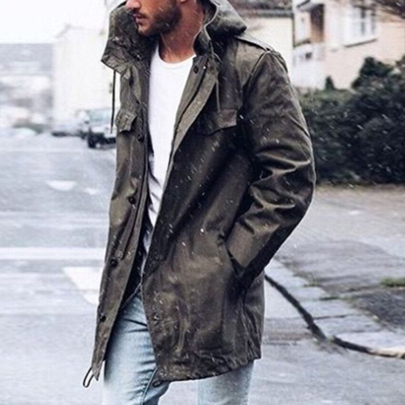 Κομψό Παλτό Windbreaker Trench