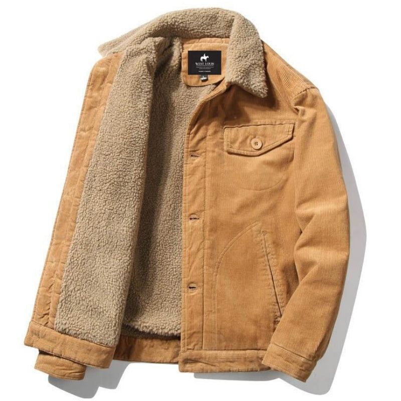 New Trend Fur Lining Corduroy Jacket