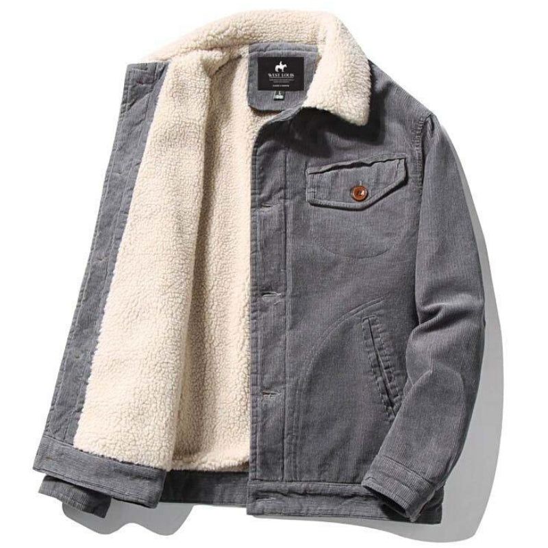 New Trend Fur Lining Corduroy Jacket