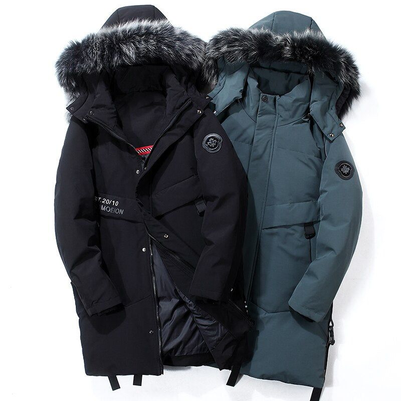 Winter Warm Heavy 80% Down Fur Hood Parka